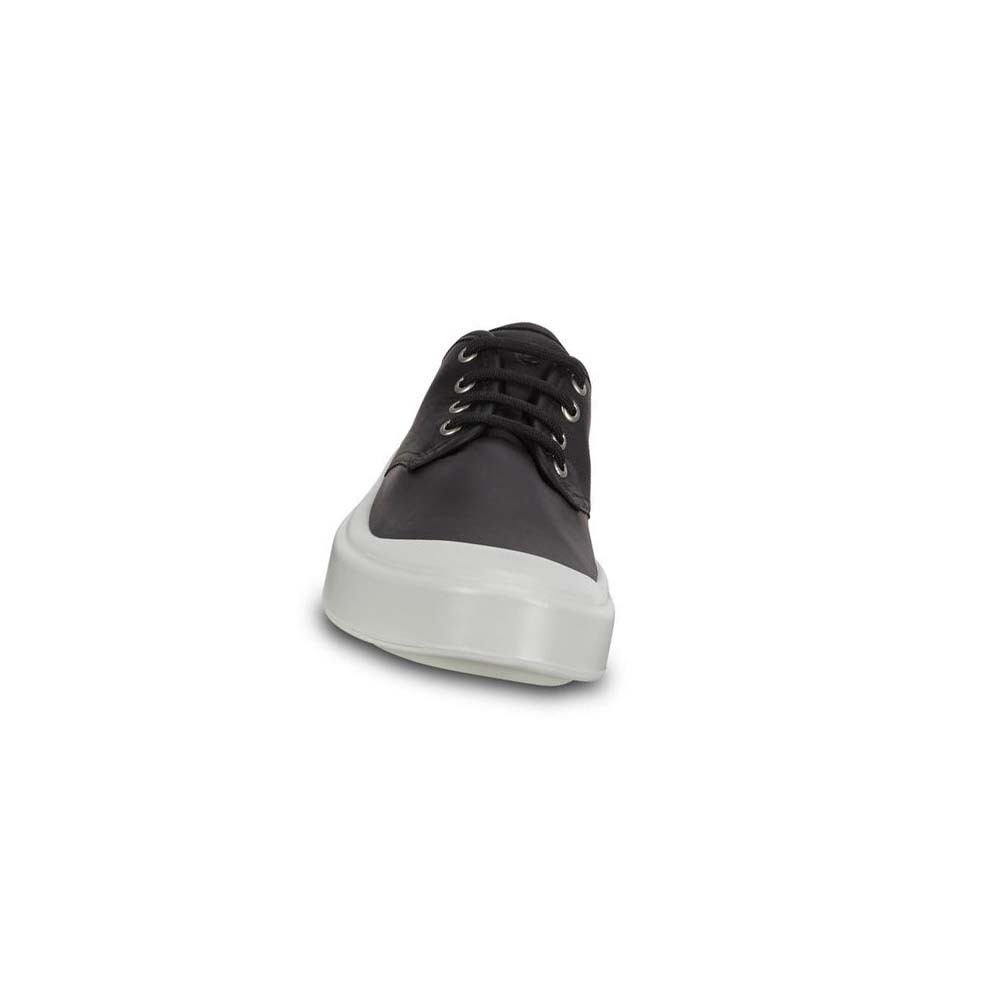 Women's Ecco Flexure T-cap Sneakers Black | USA 222NWY